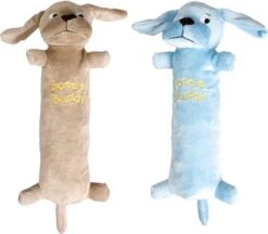 Flamingo – Hondenspeelgoed Pluche Hond Bottlebuddy Harry – Variatie – 19x9x28cm