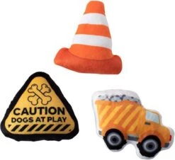 Petshop By Fringe Studio – 662003 – Set Under Construction – Hondenspeelgoed – Speelgoed Hond – Piepspeelgoed Voor Honden – Speelgoed Met Pieper – Knuffel Hond – Honden Speelgoed – Hondenspeeltje – Pluche Speelgoed Hond – Pluche Hondenspeelgoed