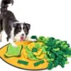 Hond Snuffelmat – Dieren Intelligentie Speelgoed – 70 X 40 Cm – Wasbaar – Antislip – Opvouwbaar – Stimuleert Natuurlijke Voedselzoektocht – Geurtraining – Interactieve Puzzelmat Voor Honden – Groen / Geel -Hondenbenodigdheden Winkel 1200x1115