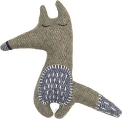 Jack & Vanilla Revive Knuffel Voor Hond – Groen – Vos – Gerecycleerde Materialen – Wol – Hondenknuffel – Met Piep