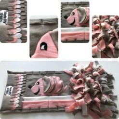 Snuffelmat Voor Honden En Katten. Snuffelmat Maat S In De Kleuren Taupe, Okergeel, Oranje. Hersenwerk Voor Huisdieren. MadeByShuko. Snuffelkleed – Speelkleed – Voerkleed – Hondenpuzzel – Voerpuzzel – Slowfeeder – Intelligentie Speelgoed Voor Honden