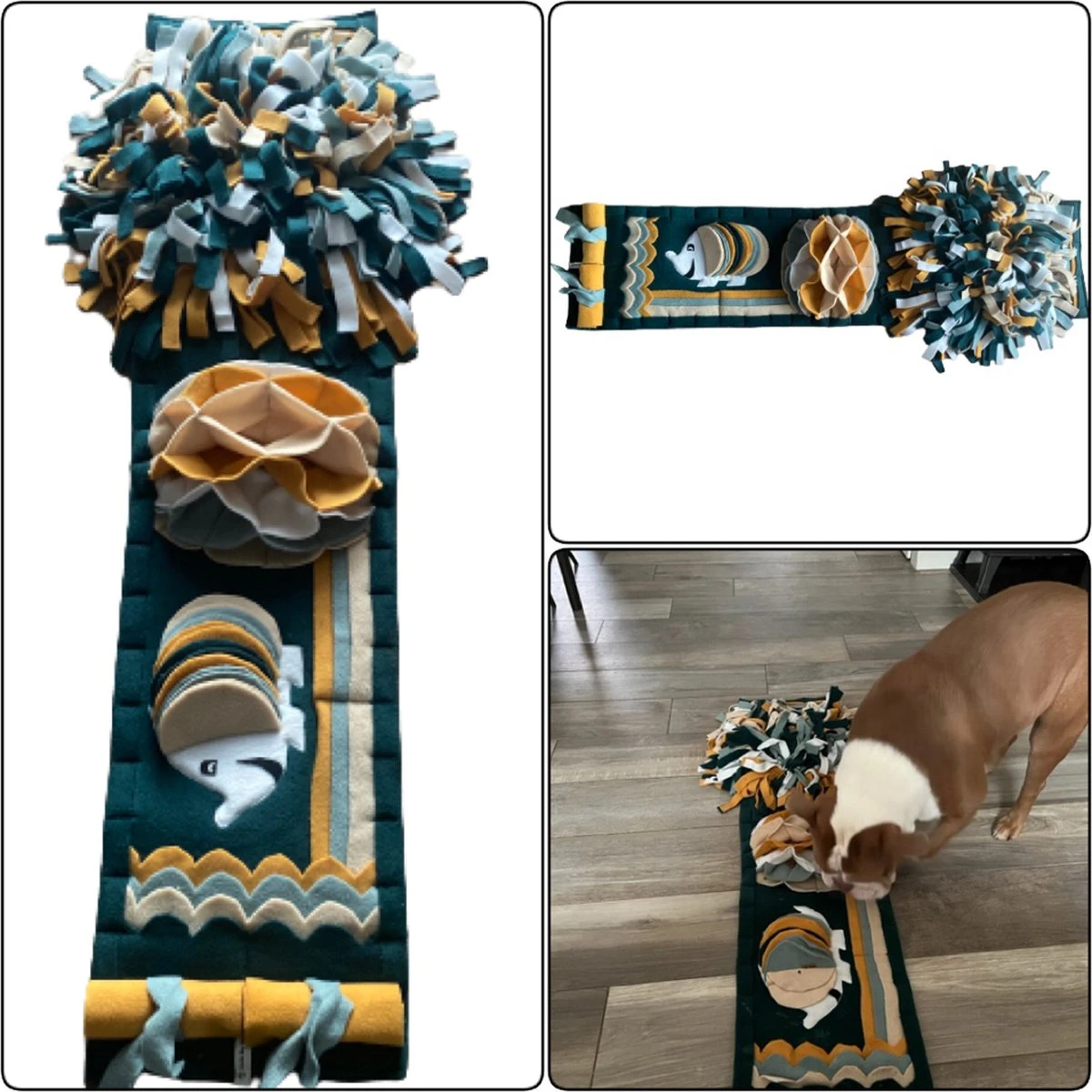 Snuffelmat Voor Honden En Katten, Maat M In De Kleuren Petrol, Okergeel, Oudgroen, Zand En Offwhite. MadeByShuko. Hersenwerk Voor Huisdieren. Snuffelkleed. Speelkleed. Hondenpuzzel. Voerpuzzel. Slowfeeder. Intelligentie Speelgoed Voor Hond En Kat. 3 Snuffelmat Voor Honden En Katten, Maat M In De Kleuren Petrol, Okergeel, Oudgroen, Zand En Offwhite. MadeByShuko. Hersenwerk Voor Huisdieren. Snuffelkleed. Speelkleed. Hondenpuzzel. Voerpuzzel. Slowfeeder. Intelligentie Speelgoed Voor Hond En Kat.