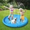 Onirique – Waterspeelmat – Waterspeelmat Met Fontein – 130 X 130 X 10 Cm – Sproeier Voor Honden – BPA-vrij – Pvc Sproei Pad – Antislip – Instelbare Waterhoogte – Blauw -Hondenbenodigdheden Winkel 1200x1200 19