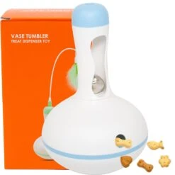 Hondenspeelgoed Wobbler Tumbler Met Snoepjes, Kleur Blauw – Intelligentie, Spelen Met Je Hond