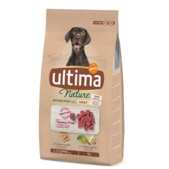 Ultima Nature Medium / Maxi Lam Hondenvoer – Dubbelpak: 2 X 7 Kg