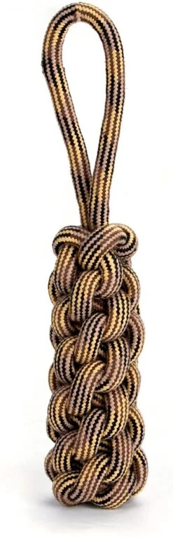 Nobleza Dummy Hond – Speeltouw Hond – Trektouw Hond – Flostouw Hond – Apporteerspeelgoed – Kauwspeelgoed Hond – Bruin