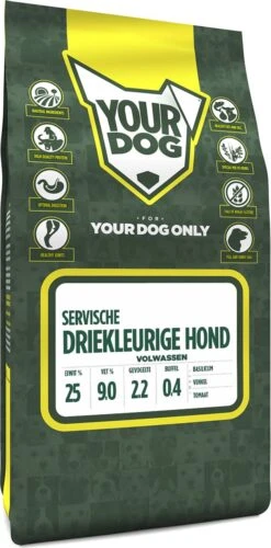 Yourdog Servische Driekleurige Hond Volwassen (3 KG)