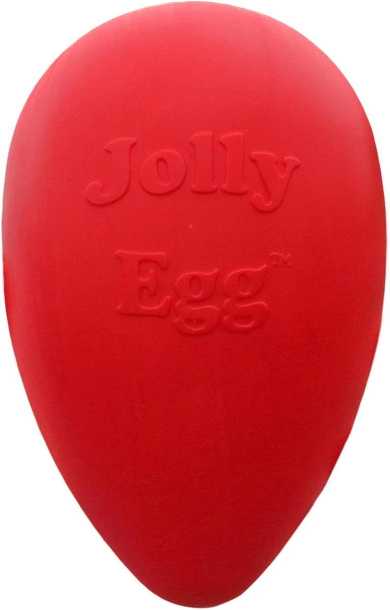 Jolly Pets Jolly Egg Hondenspeelgoed – Stevige Hondenbal – Gemaakt Van Extreem Duurzaam Kunststof – Geschikt Voor De Kleinere Hond – Weerbestendig – 20cm – Rood 3 Jolly Pets Jolly Egg Hondenspeelgoed – Stevige Hondenbal – Gemaakt Van Extreem Duurzaam Kunststof – Geschikt Voor De Kleinere Hond – Weerbestendig – 20cm – Rood