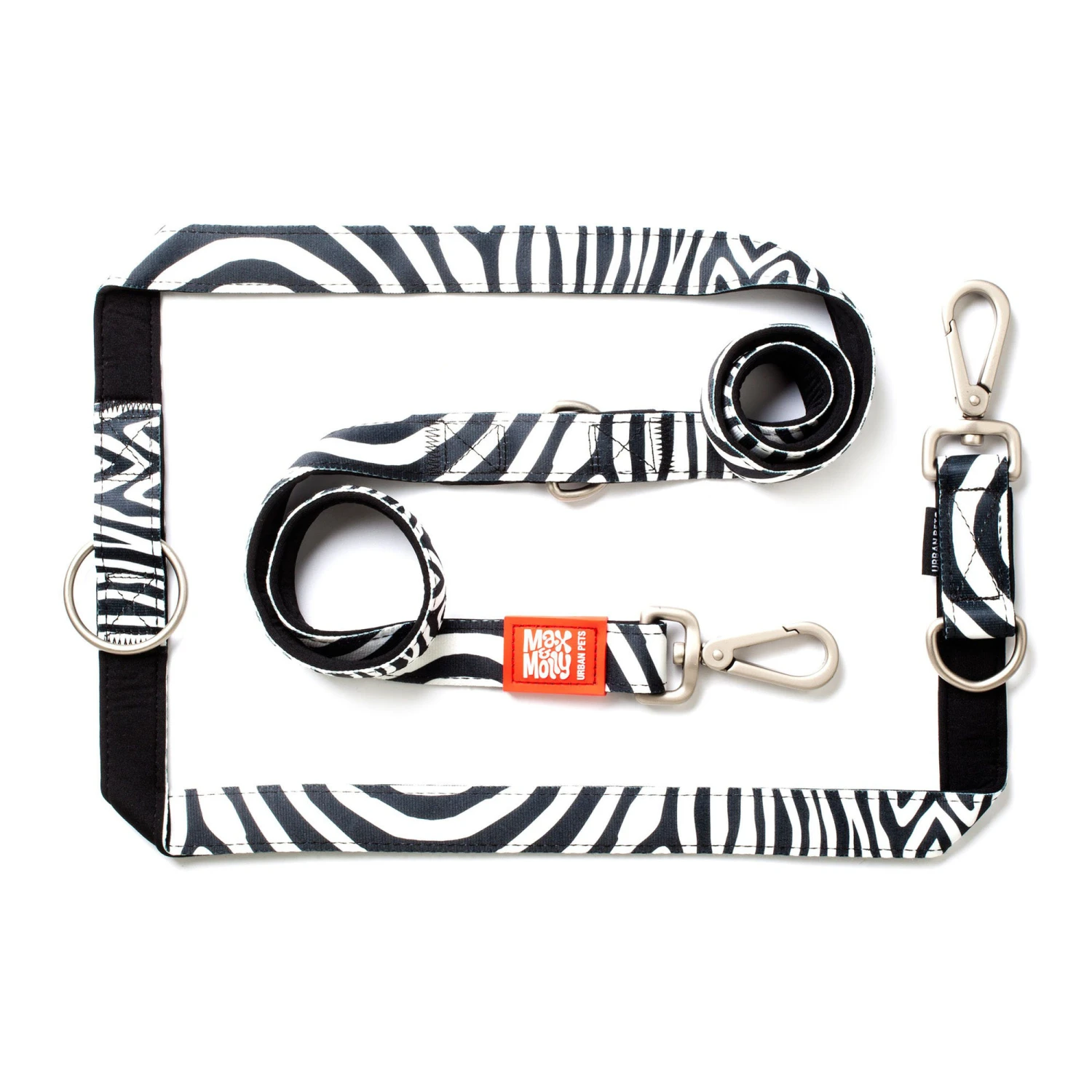 Max & Molly Multi-Function Hondenriem - Zebra 8 Max & Molly Multi-Function Hondenriem - Zebra - Afbeelding 6