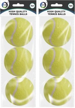 DID 6x Stuks Speelgoed Tennisballen Voor Honden 6 Cm – Honden/huisdieren Speeltjes