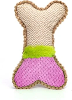 Nobleza Honden Speelbot – Hondenspeelgoed – Pluche Bot – Piepspeelgoed – Roze