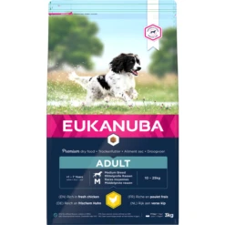 Eukanuba Active Adult Medium Breed Kip – Hondenvoer – 3 Kg
