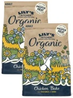 2×7 Kg Lily’s Kitchen Dog Adult Organic Chicken Bake Hondenvoer