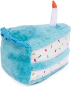 Zippy Paws ZP861 Birthday Cake – Blue – Speelgoed Voor Dieren – Honden Speelgoed – Honden Knuffel – Honden Speeltje – Honden Speelgoed Knuffel – Hondenspeelgoed Piep – Hondenspeelgoed Bijten